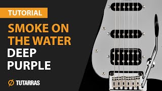 How to play SMOKE ON THE WATER from Deep Purple  Electric Guitar GUITAR LESSON [upl. by Ijok]