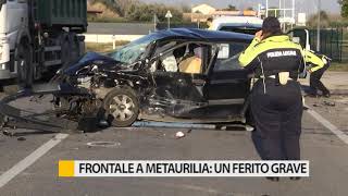 Grave incidente frontale sulla Statale 16 un ferito [upl. by Tertia259]