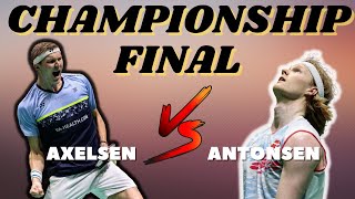 Viktor Axelsen VS Anders Antonsen  European Championships Final  Anders Antonsen Vlog [upl. by Garret404]