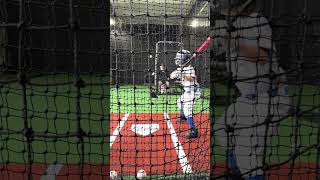 Baseball Slow Motion Hit during Training at d’Arnauds Athletics [upl. by Ytissac]