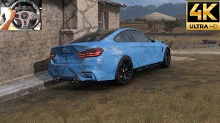 Rebuilding A BMW M4 14 Forza Horizon 5  PXN V9 Steering Wheel GamePlay [upl. by Lipp948]