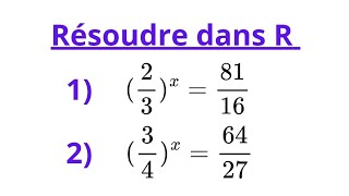 Équation exponentielle 🥰 [upl. by Neroled]