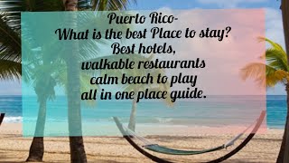 Puerto Rico Travel TipsEverything you Need to Know Isla Verde beach resorts restaurants sports [upl. by Chil422]