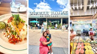 This Might Be The BEST Discount at Disney Springs Our First Time at Summer House On The Lake [upl. by Assirolc]