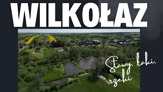 Wilkołaz  stawy łąki DJI MINI 3 PRO [upl. by Fernald846]