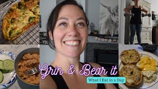 WHAT I EAT IN A DAY  1750 CALORIES  QUICHE RECIPE  GET MOVIN [upl. by Lacey]