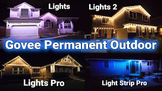 Govee Permanent Outdoor Lights What Set is Best For Your Home [upl. by Nnylharas]