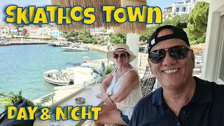 Skiathos 2024  Skiathos Town  Adventure by Day and a Fabulous Restaurant at Night [upl. by Goldshlag428]