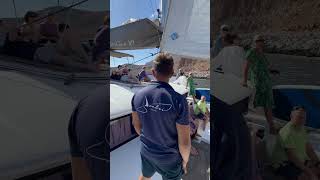 Luxury catamaran Cruises on Crete Island sailingcruises sailing boattrip creteisland greece [upl. by Tereb]