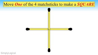 4 Matchstick Problem  Viral Matchstick Puzzle [upl. by Niamreg]