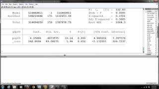 Stata Bivariate Regression [upl. by Ettinger]