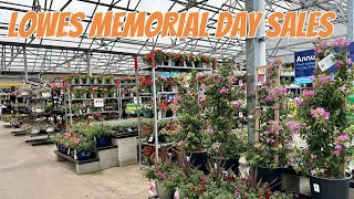 LOWES Garden Center NEW ARRIVALS amp Memorial Day Sale 🛒 [upl. by Abrahamsen]