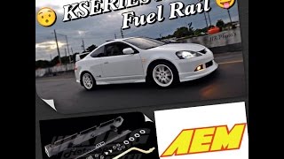 Kseries AEM High Volume Fuel Rail Review [upl. by Haletta8]