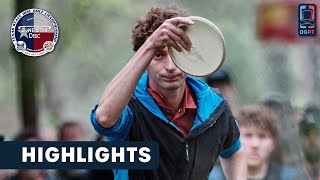 Round 1 Highlights MPO  2024 Texas State Disc Golf Championships [upl. by Yeargain785]