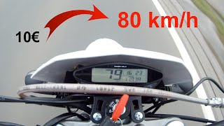 Moped Tuning 50ccm  80 kmh  10€ Ritzel Tuning Anleitung  SCHNELL [upl. by Nanreh]