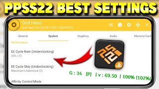 2024🔥PPSS22 Best Settings For All Android Phones  60 Fps No Lag Settings For Ppss22 Emulator [upl. by Allenotna]