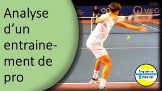 Analyse dun entrainement pro de P2H  Progresser au tennis [upl. by Lepp]