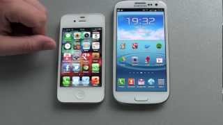 iPhone 4S vs Galaxy S3 großer Vergleichstest [upl. by Drol]