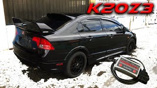 Modificaciones básicas y reprogramación en Honda Civic SI K20Z3 stock [upl. by Nnylylloh938]