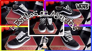 ¿Como poner las agujetas a mis Tenis Vans Old Skool  Cordones  Lacers  Vans [upl. by Hussein]