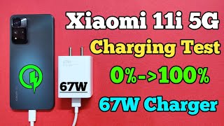 Xiaomi 11i 5G Charging Test From 0100  67 Watt Charging Mi 11i Indian Version  5160 Mah [upl. by Fin]