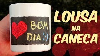 Faça uma lousa na caneca É superFÁCIL artesanato [upl. by Lazes]