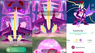 🤯worlds first ever Gigantamax Toxtricity In pokemon go [upl. by Luy]