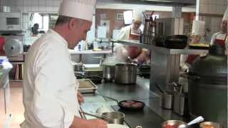 Haeberlin prepares a dish at 3 Michelin LAuberge de LIll [upl. by Monica]