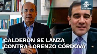 Calderón arremete contra Lorenzo Córdova por negar registro a “México Libre” lo llama antidemócrata [upl. by Annairdua984]