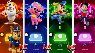 Booba🆚Pinkfong🆚Sheriff Labrador🆚Paw Patrol  Tiles Hop EDM Rush Gameplay [upl. by Ecylla]