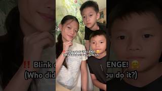 BLINK ON RYTHYM CHALLENGE ​💕👀‼️ ⁠Zreethecomedy shorts zara fyp fun siblings viral [upl. by Nitsu]