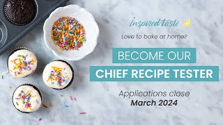 Chief Recipe Tester Dream Job Application  NOW OPEN [upl. by Aramac]