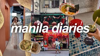 manila diaries 🍜 🍵 odd cafe binondo food mitsukoshi mall bgc and more [upl. by Kaule629]