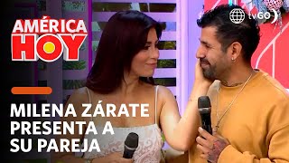 América Hoy Milena Zárate presenta a su novio en vivo HOY [upl. by Eniamej]