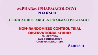 4th Series  Nonrandomized Control Trial and Observational studies [upl. by Aicenav770]