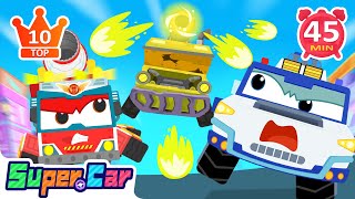 TOP 10 Rescue Car Cartoons of The Channel Lets Watch  Police Car amp Fire Truck amp MORE For Kids [upl. by Enovahs]