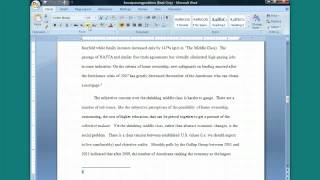 Inserting a Footnote in Word Turabian FootnoteBib Style [upl. by Etnoid]