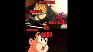 Dream Po Vs Dream Radish Vs Goku meme anime dragonball dreamworks kungfupanda [upl. by Hashum]