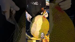 Amazing giant jackfruit cutting skills  Thai street food shortsfruit jackfruit food [upl. by Wallinga728]