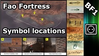 BF1  Fao Fortress Symbol locations  Marconi Easter Egg Dog Tag [upl. by Eiramlehcar]