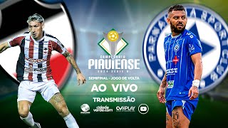 River x Parnahyba  AO VIVO  Piauiense 2024  Semifinal  jogo de volta [upl. by Ahsienot]