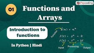 Introduction to functions  Module  Basics of programming  In Hindi  Python  Video1 [upl. by Constantia]