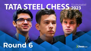 Will Giri Caruana and Aronian Chase Down Nodirbek Abdusattorov For The 2023 Tata Steel Crown [upl. by Kaliski217]