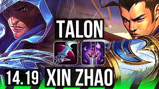 TALON vs XIN ZHAO JGL  805 78 winrate Legendary  EUW Master  1419 [upl. by Attenhoj106]