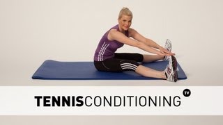 Hamstrings and Erector Spinae Stretch  Tennis Conditioning [upl. by Stoffel623]