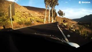 ŠKODA Motorsport Rally Islas Canarias Day2 Onboard SS8 2012 [upl. by Marras]