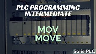 PLC Programming MOV Instruction  Move Ladder Logic RSLogix Studio 5000 Example Tutorial System [upl. by Nolram]