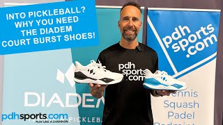 Diadem Court Burst Pickleball Shoe review by pdhsportscom [upl. by Ahsiliw]