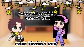 camp camp react to david as abbythis is part 2 to camp camp react to daniel as mirabelso enjoy 🐼 [upl. by Christy526]