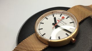 TUTORIAL MONDAINE 30362 Railway Watch MINI GIANT Rose Gold Quick Battery Change [upl. by Luigi361]